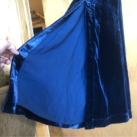 NWT Anthropology Velvet Halter Maxi Dress - Picture 7 of 10